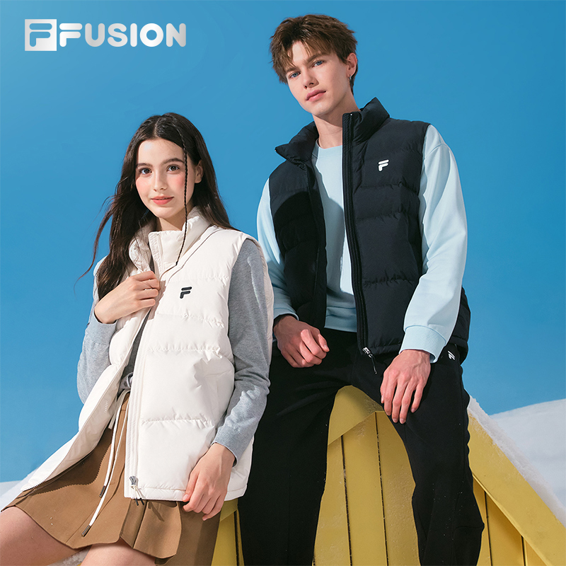 FILAFUSION斐乐情侣羽绒马甲