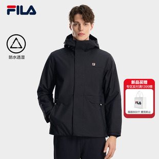 FILA 斐乐官方男士保暖棉衣2026春新款休闲防水透湿通勤保暖外套