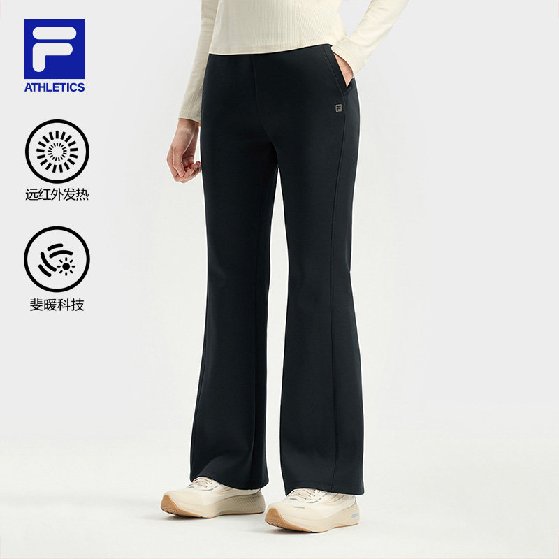 FILA 斐乐官方女士针织长裤2025冬季新款健身运动裤休闲裤保暖裤,户外/登山/野营/旅行用品,户外休闲裤,淘宝优惠券,粉丝福利购,淘宝优惠卷