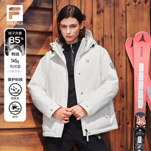 FILA斐乐官方女士户外羽绒服2025冬季 面包服运动上衣保暖外套 新款