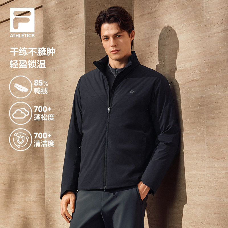 斐乐舒芙蕾羽绒服丨FILA轻薄通勤夹克26冬季新款男士户外保暖外套