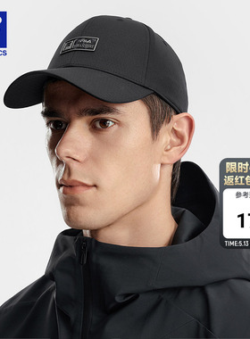 FILA 斐乐官方棒球帽黑色男子情侣显脸小舒适百搭休闲帽运动帽子