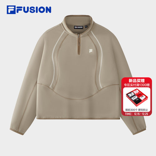 FILAFUSION斐乐女针织长袖上衣