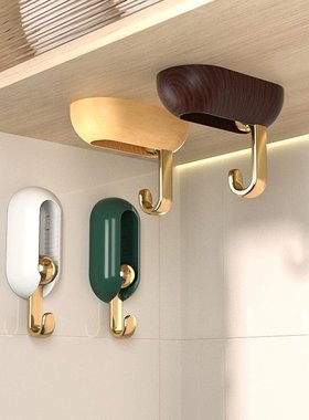 挂钩免打孔户单个钥匙挂架玄关粘胶强力挂墙收纳置物架衣服粘钩