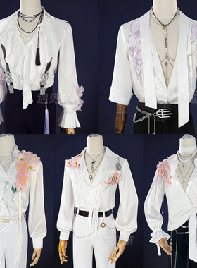 遇见萌恋与深空黎深春日卡cos服夏以昼祁煜鲜花衬衣套装Cosplay