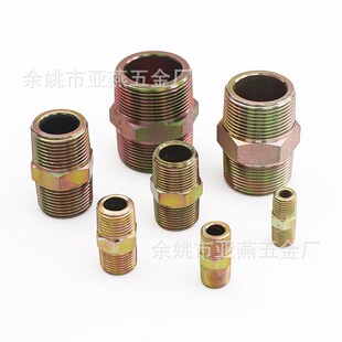 1C卡套直通液压接头硬管路连接碳钢直通卡套液压接头定