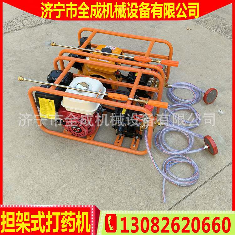 GX160汽油动力喷雾机价格 全成担架式打药机 汽油柴油灭虫打药机