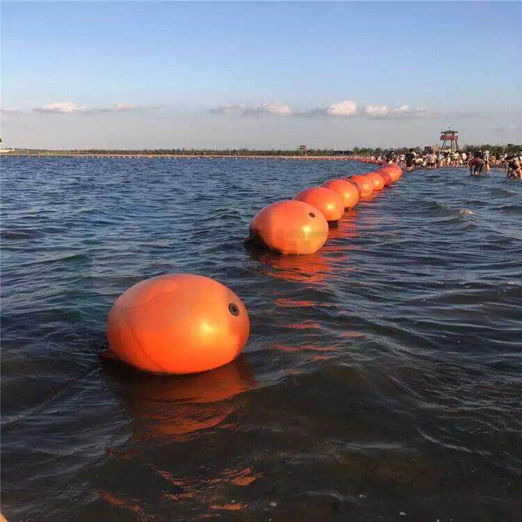 供应球形海上警示浮漂 漂浮式塑料海洋浮球厂家