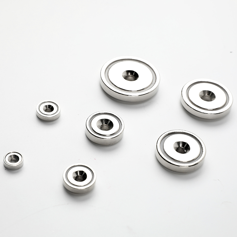 带斜孔的钕铁硼强磁铁1个