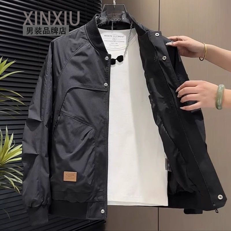 【夹棉棒球服】男款冬季外套长袖