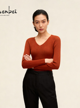 ZB/珍贝秋冬新款品丝绒一体成型抽条女衫时尚百搭通勤旗T/66786-1