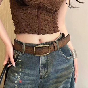 美式复古y2k腰带女2026新款民族风皮带百搭配牛仔裤带高级感腰饰