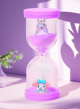 全塑料卡通公仔沙漏计时器儿童防摔30分钟幼儿园毕业礼物桌面摆件