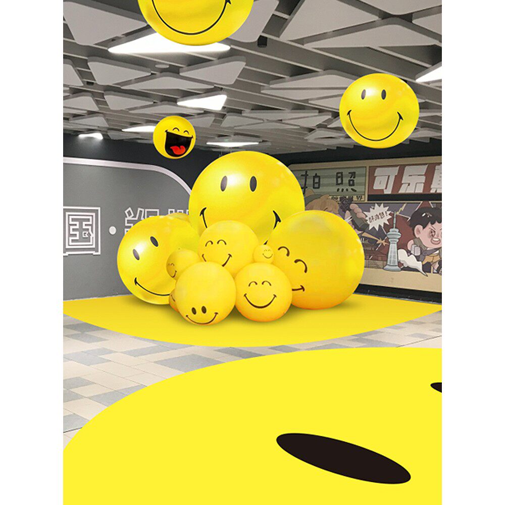 荷兰笑脸灯可定制搞怪Emoji表情活动布置装饰卧室客厅落地氛围