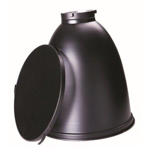 耐思摄影外拍闪光灯45度中焦反光罩蜂巢网金贝影室灯附件深口碗