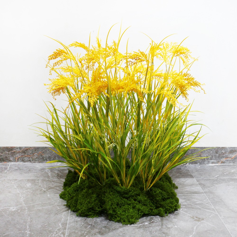 真带根稻谷稻穗稻子水稻稻田谷子麦子塑料花假花装饰花谷穗