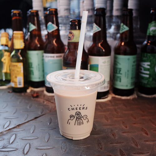 98口径一次性透明茶酒水冷饮料杯子400毫升pet冰咖啡杯外带盖