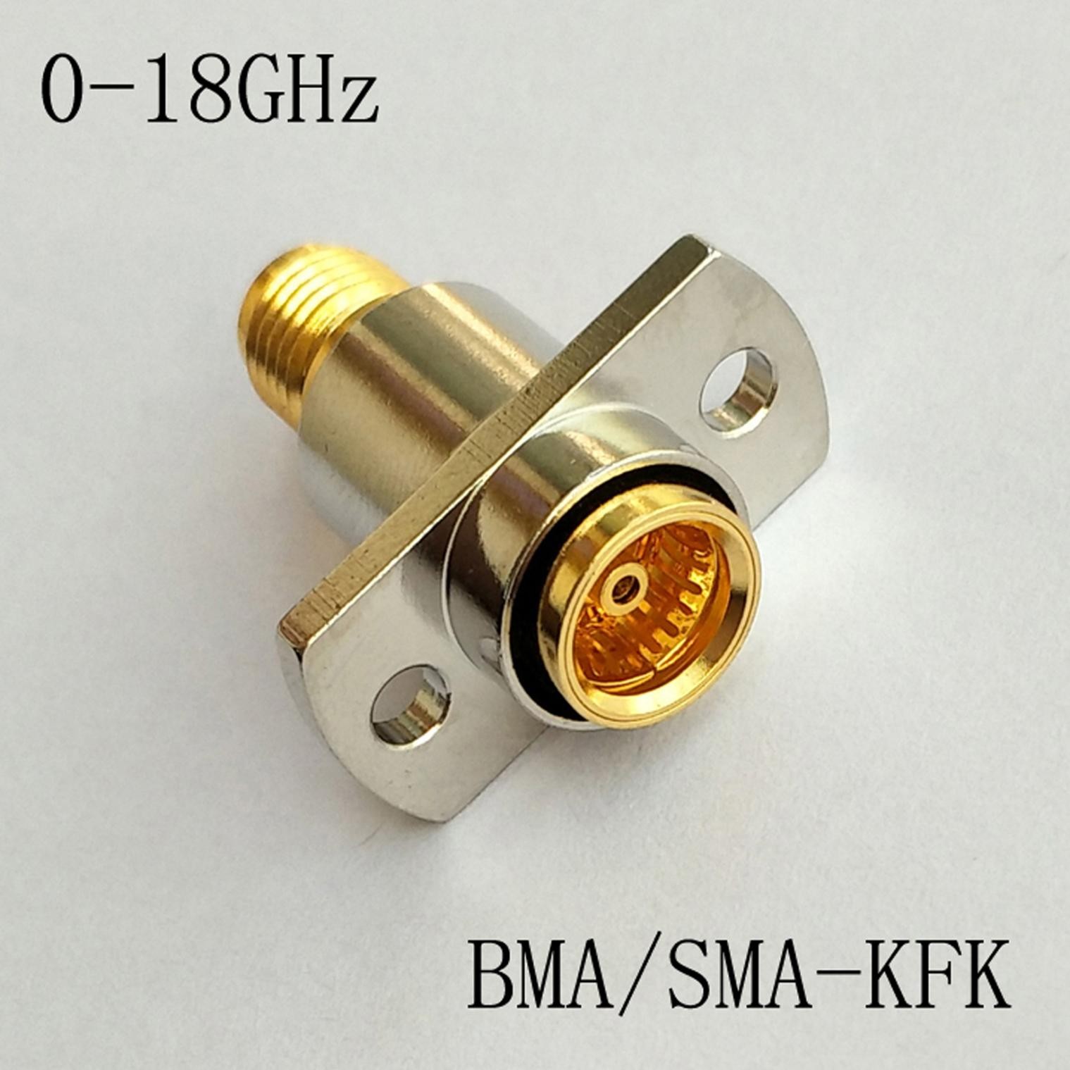 BMA-SMA-KFK转接器 18G浮动盲插转接头BMA母转SMA母KKF射频连接器