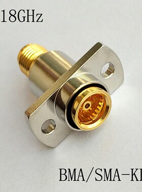 BMA-SMA-KFK转接器 18G浮动盲插转接头BMA母转SMA母KKF射频连接器