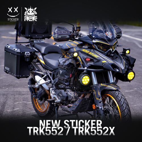 XX贴纸适用於倍力尼金鹏TRK552TRK552X版花贴花改装鸟嘴油箱贴纸