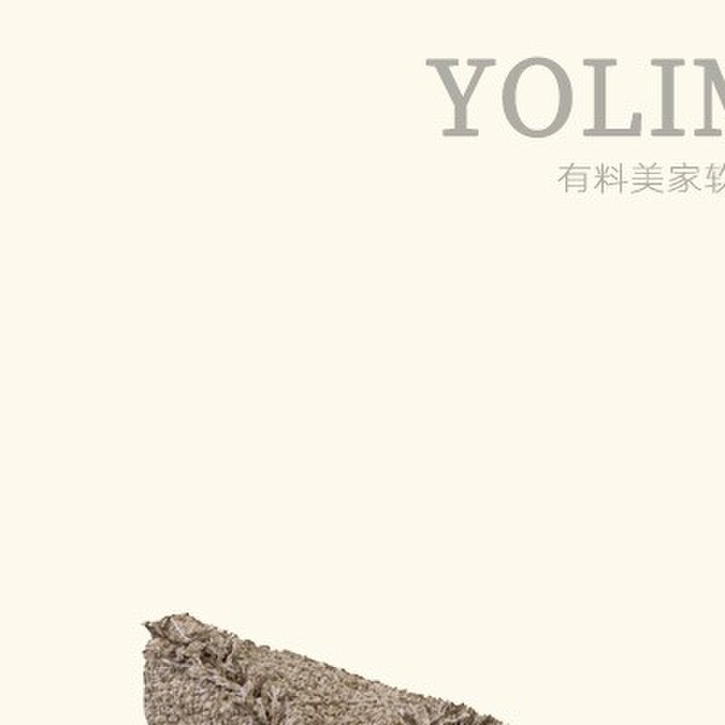 现代侘寂风流苏腰枕沙发长条形靠枕栗棕色抱枕棉麻混纺腰靠样板间