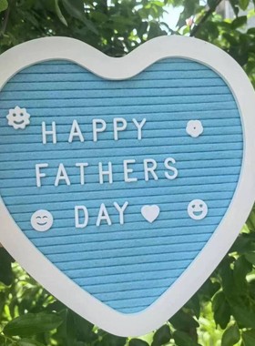 爱心毛毡字母留言板北欧可爱手工密度板字符相框拍照道具装饰摆件