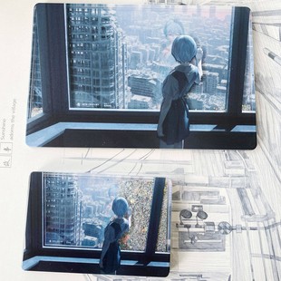 EVA新世纪福音战士绫波丽同人定制周边大尺寸流沙麻将收藏送礼物