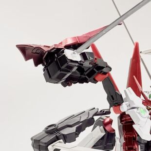 唯美hg红色战国异端君王四剑双剑鞘国产机甲拼装模型手办玩具礼物