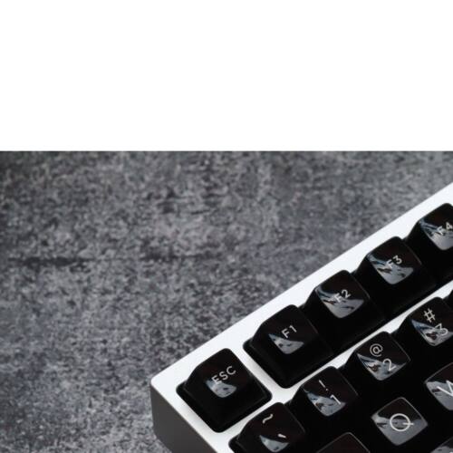 JTK HSA WOB 黑二色 光面 球帽 二色键帽 二色/双色 机械键盘键帽