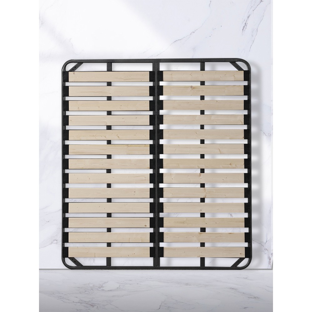 钢木排骨架床架子实木加厚加密静音折叠床架床板榻榻米地台龙骨架