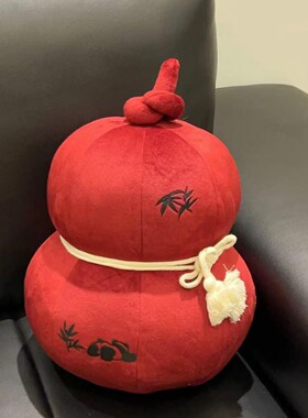 【新家的个快递】2025新年装饰摆件创意福禄抱枕布置家居摆件