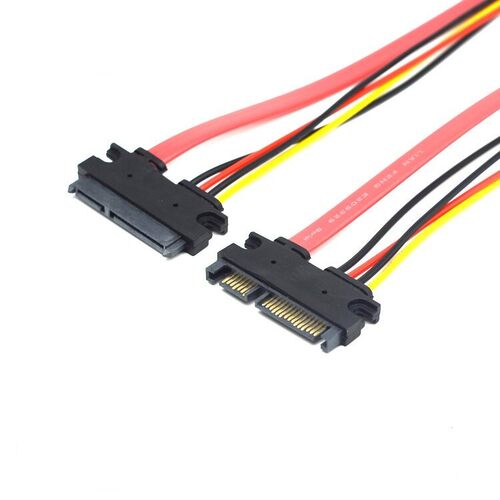 SATA硬碟线 SFF8482转SATA 15P+7P 22P连接线延长线带电源