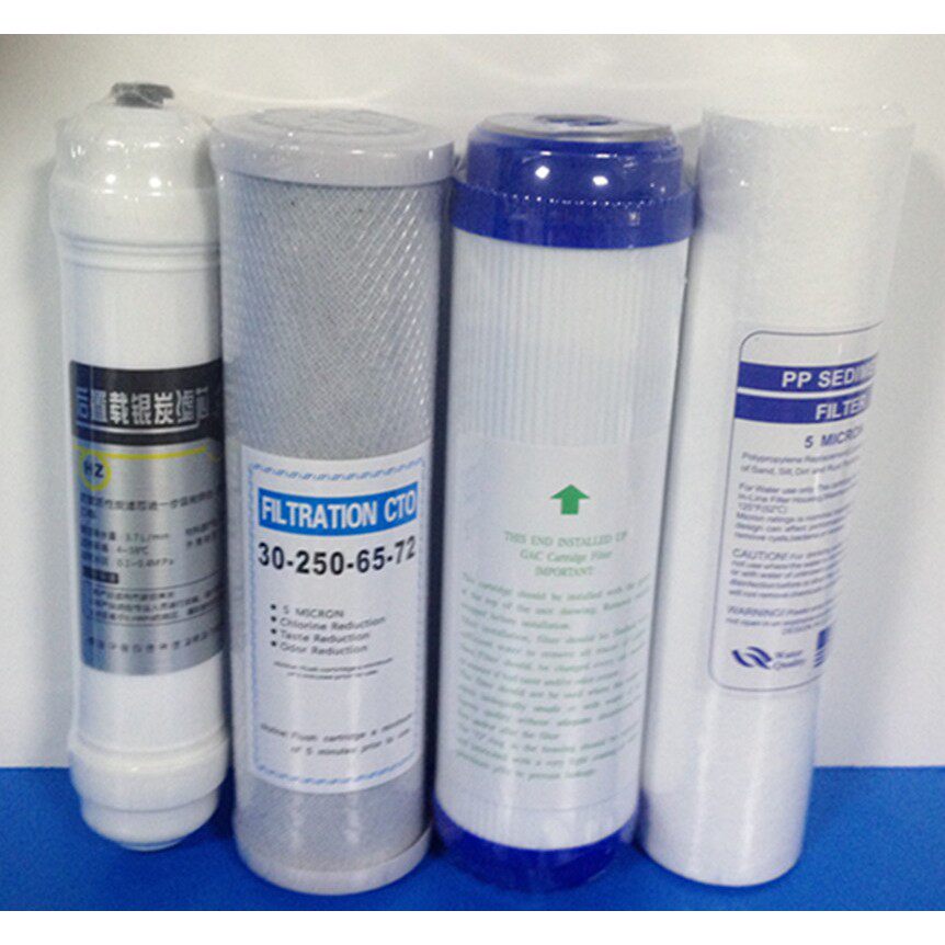 净水器纯水机滤芯套装1235级10寸PP棉+颗粒活性炭+压缩活性碳+t33