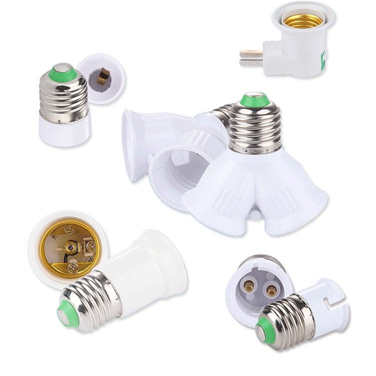 e27加长灯头e27转e14转换延长螺口E27转B22GU10G9G24e14转e27灯座