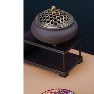 景德镇珐琅彩陶瓷盖置盖托功夫茶具配件禅意杯垫圆形茶托垫隔热垫