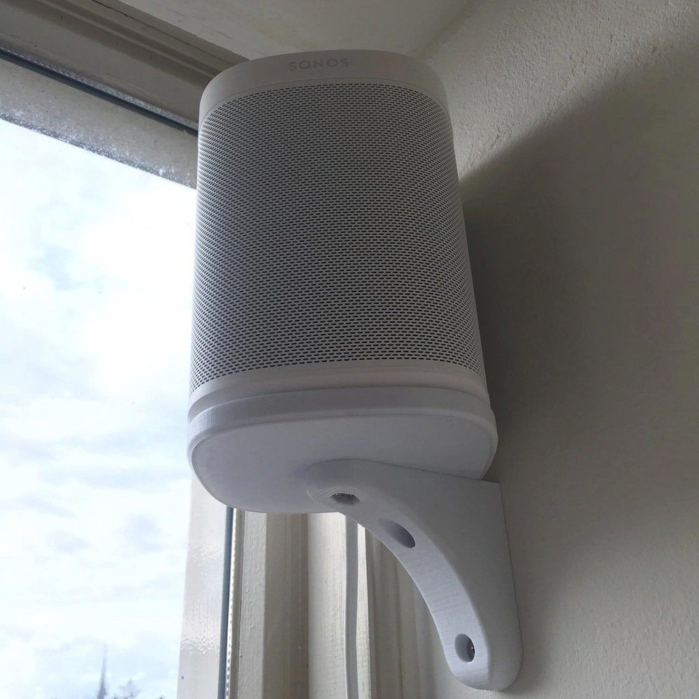 Sonos play one play1墙面托架收纳层架可旋转音箱挂架壁挂墙支架