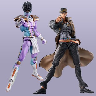 超像可动白金之星手办jojo的奇妙冒险大号空条承太郎玩偶玩具摆件