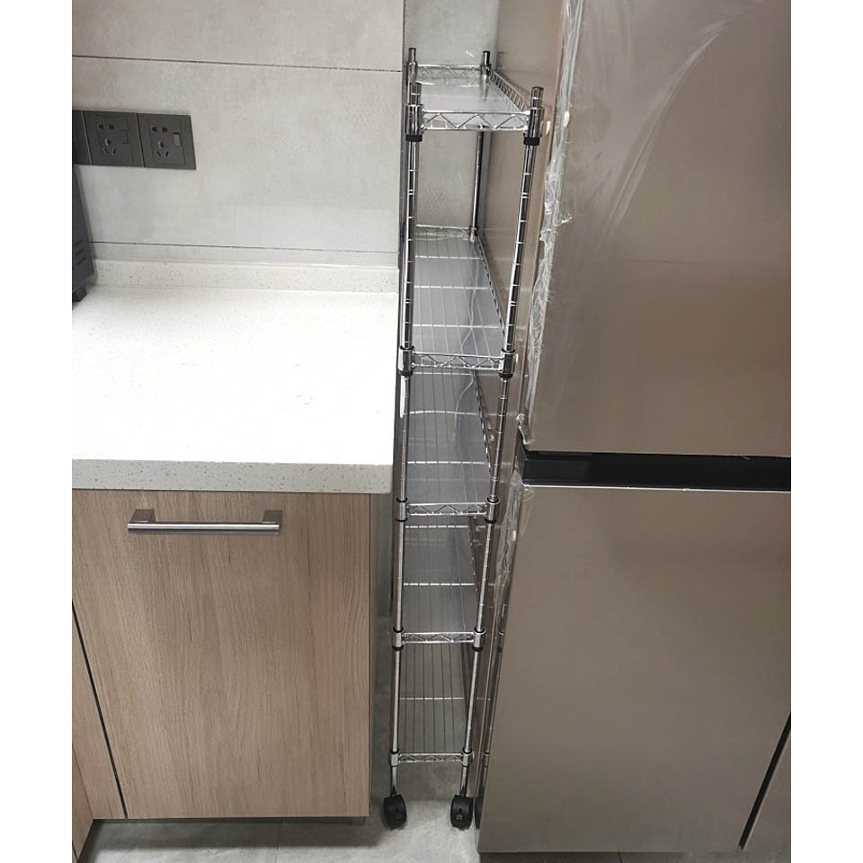 厨房夹缝置物架长35/45/50/60宽15cm缝隙收纳架多层小窄缝架子