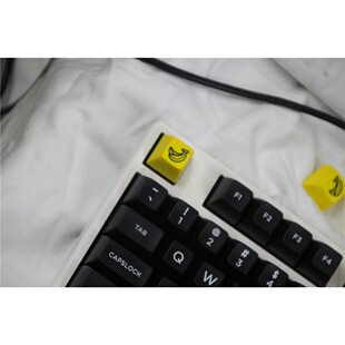 sa高度87机械键盘键帽黑白球帽香蕉104配列abs不打油banana