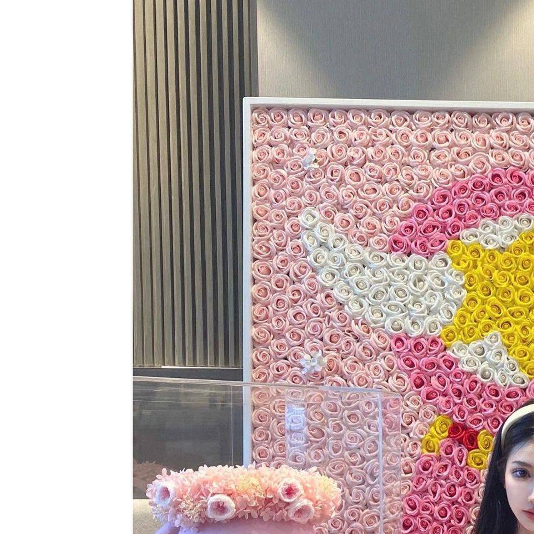 永生花墙纯手工定制diy新年节送女友情人520节生日礼物网红墙高级