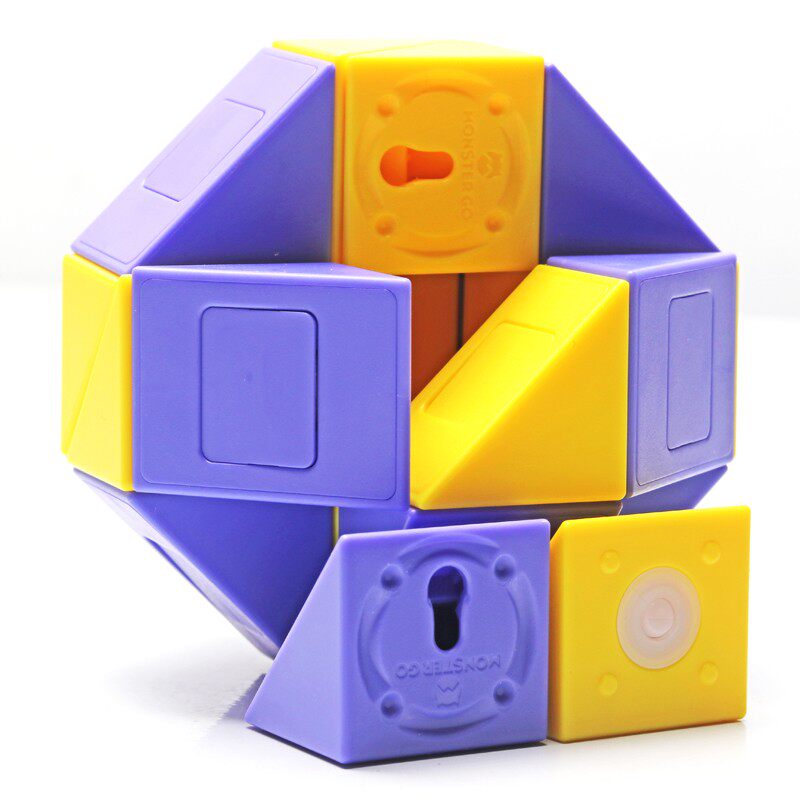 GAN萌刻百变24段魔尺可拆卸自由拼接改装DIY启蒙儿童益智玩具