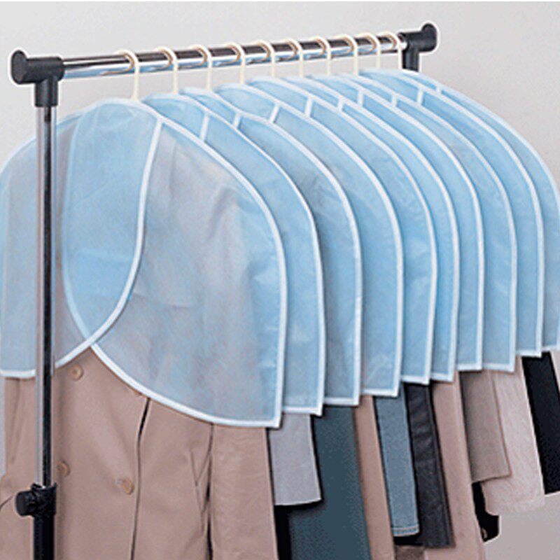 衣服罩收纳挂袋衣服衣服挂衣袋防尘罩洗衣店挂式家用西服罩10个装