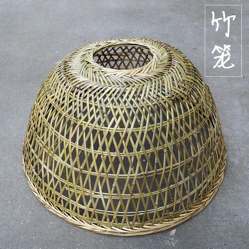 BTK8竹织鸭罩竹笼鸡鸭拍戏用具纯手工竹编灯罩镂空烤大号简单