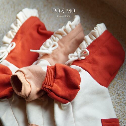 Pokimo秋冬保暖宠物衣服休闲厚棉狗狗衣服比熊泰迪博美马尔济斯
