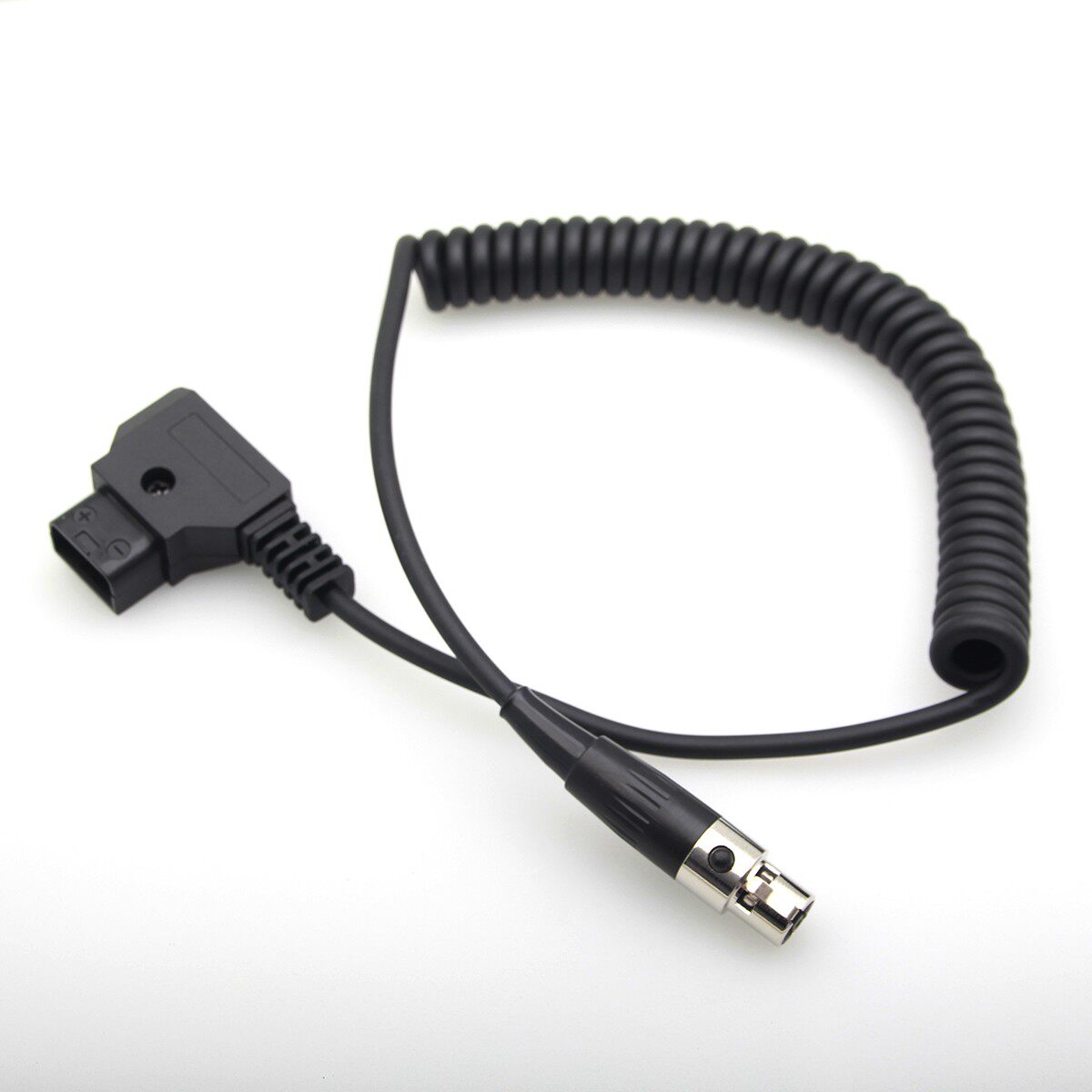 TVlogic监视器电源线 B型口D-TAP转4芯mini卡农头四针4xlr 弹簧线