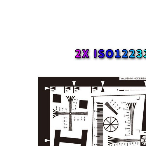 2X分辨率测试卡ISO12233原版高清模拟数字工业相机清晰度像素测试