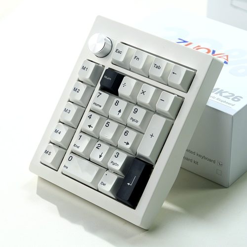 ZUOYA佐亚 GMK26三模无线机械数字小键盘蓝牙2.4G旋钮QMK/VIA
