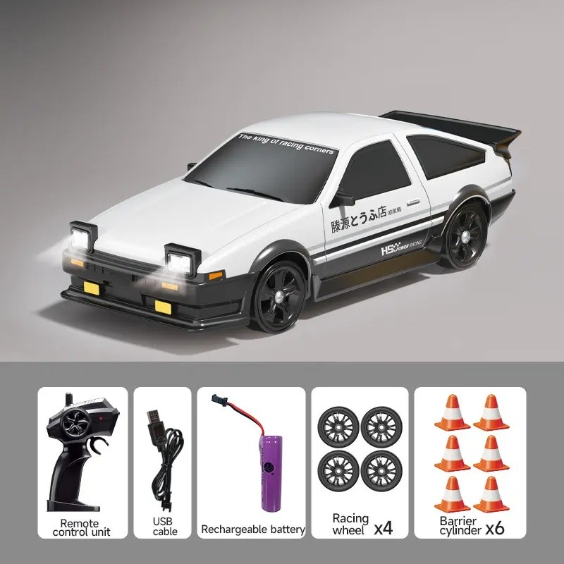 AE86遥控车四驱RC漂移赛车充电高速迷你遥控汽车男孩玩具礼物
