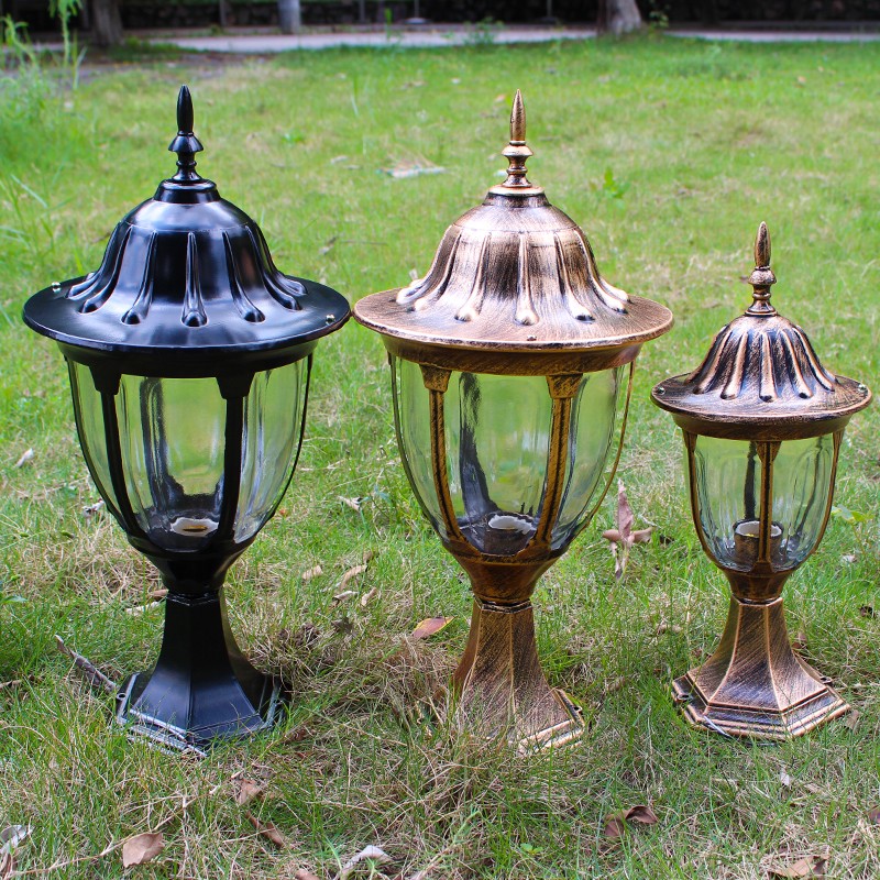 欧式户外围墙灯柱头灯立柱灯门柱灯复古别墅花园室外景观庭院灯饰