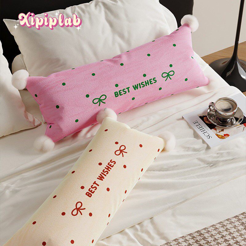 xipiplab韩系简约波点抱枕抱枕套家用客厅沙发靠枕多巴胺长条腰枕